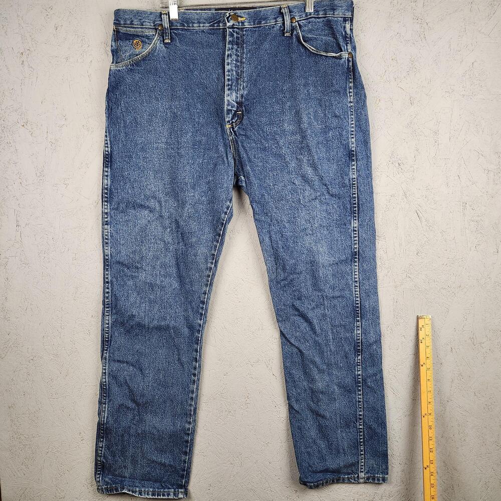 Wrangler George Strait Cowboy Cut Jeans Mens 40x32 Blue Denim Western Workwear